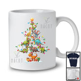 T-Rex Collection Dinosaur Christmas Tree; Adorable X-mas Lights Dinosaur; Family Group T-Shirt