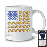 Taco American Flag, Humorous 4th Of July Summer Vacation Patriotic Group, Fast Food Lover T-Shirt