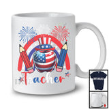 Teacher, Amazing 4th Of July American Flag Hat Rainbow Lover, Careers Patriotic Group T-Shirt