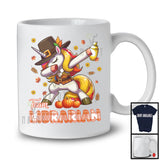 Team Bartender, Amazing Thanksgiving Dabbing Unicorn Fall Leaves, Proud Careers Group T-Shirt