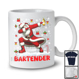 Team Bartender, Merry Christmas Santa Snowing, X-mas Matching Proud Careers Group T-Shirt