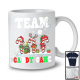 Team Candy Cane; Merry Christmas Santa Candy Cane Squad; Snowing X-mas Family Group T-Shirt