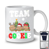 Team Cookie; Merry Christmas Santa Reindeer Elf Cookies Squad; Snowing X-mas Family Group T-Shirt