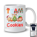 Team Cookies; Fantastic Christmas Lights Three Santa Reindeer Elf Cookies; Family Group T-Shirt