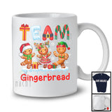Team Gingerbread; Fantastic Christmas Lights Three Santa Elf Gingerbread; Family Group T-Shirt