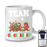 Team Gingerbread; Merry Christmas Santa Reindeer Gingerbread Squad; Snowing Family T-Shirt