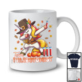 Team Phlebotomist, Amazing Thanksgiving Dabbing Unicorn Fall Leaves, Proud Careers Group T-Shirt