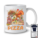 Team Pizza, Awesome Thanksgiving Fall Tree Three Pizza Lover, Turkey Family Group T-Shirt