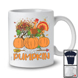 Team Pumpkin, Awesome Thanksgiving Fall Tree Three Pumpkin Lover, Turkey Family Group T-Shirt