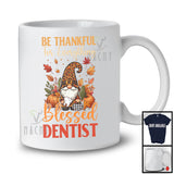 Thankful For Everything Blessed Dentist; Amazing Thanksgiving Leopard Gnome; Pumpkins T-Shirt