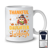 Thankful For My Daughter Turkeys; Wonderful Thanksgiving Turkey Fall Leaves; Family Group T-Shirt