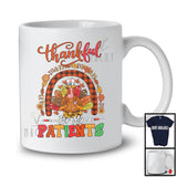 Thankful For My Patients; Wonderful Thanksgiving Turkey Plaid Rainbow; Nurse Team Nursing T-Shirt