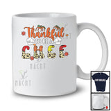 Thankful To Be A Chef; Proud Thanksgiving Leopard Plaid Chef; Autumn Leaves Family T-Shirt