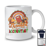 Thankful To Be An Accountant; Proud Thanksgiving Rainbow Accountant Turkey; Family Group T-Shirt