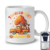Thanksgiving Squad; Lovely Cow On Pickup Truck Fall Autumn Tree; Farm Animal Farmer Lover T-Shirt