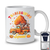 Thanksgiving Squad; Lovely Donkey On Pickup Truck Fall Autumn Tree; Farm Animal Farmer Lover T-Shirt