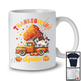 Thanksgiving Squad; Lovely Horse On Pickup Truck Fall Autumn Tree; Farm Animal Farmer Lover T-Shirt