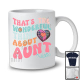 That's The Wonderful Thing About Aunt, Awesome Mother's Day Leopard Heart Shape, Family T-Shirt