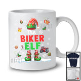 The Biker Elf; Proud Christmas Jobs Elf Costume Pajamas; Biker X-mas Group T-Shirt