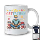 The CatFather, Awesome Father's Day Ragdoll Kitten Owner, Vintage Retro Family Group T-Shirt