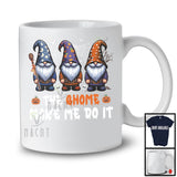 The Gnome Make Me Do It, Humorous Halloween Three Gnomes As Witch, Family Group T-Shirt
