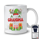 The Grandma Elf; Amazing Christmas Lights Reindeer Elf Costume; X-mas Family Group T-Shirt