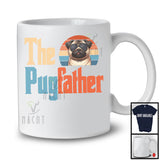 The Pugfather, Lovely Father's Day Pug Lover, Vintage Retro Matching Family Group T-Shirt