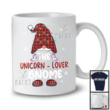 The Unicorn-Lover Gnome; Awesome Christmas Plaid Gnome X-mas Gnomies; Family Group T-Shirt