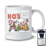 There's Some Ho's In This House; Cheerful Christmas House Dabbing Santa; Family Group T-Shirt