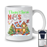 There's Some Ho's In This House; Cheerful Christmas Tree House Santa; Family Group T-Shirt