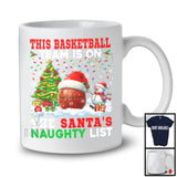 This Basketball Team Is On The Santa's Naughty List; Joyful Christmas Tree Player Sport T-Shirt