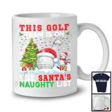 This Golf Team Is On The Santa's Naughty List; Joyful Christmas Tree Player Sport T-Shirt