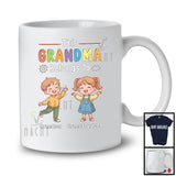 This Grandma Belongs To Grandson Granddaughter, Cute Mother's Day Boys Girls Family Group T-Shirt
