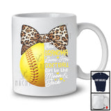 This Grandma Loves Her Softball Girl, Amazing Mother's Day Leopard Pitcher Catcher, Family T-Shirt