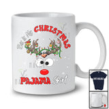 This Is My Christmas Pajama Shirt; Adorable X-mas Reindeer Face; Boys Girls Family Group T-Shirt