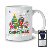 This Is My Christmas Pajama Shirt, Adorable X-mas Santa Dachshund Plaid, Gnome Snowing T-Shirt