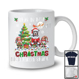 This Is My Christmas Pajama Shirt, Adorable X-mas Santa Pit Bull Plaid, Gnome Snowing T-Shirt