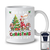 This Is My Christmas Pajama Shirt, Adorable X-mas Santa Whippet Plaid, Gnome Snowing T-Shirt