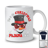 This Is My Christmas Pajama Shirt; Adorable X-mas Snowman Face; Boys Girls Family Group T-Shirt