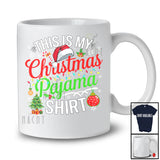 This Is My Christmas Pajama Shirt; Fantastic X-mas Santa Lights; Pajamas Family Group T-Shirt