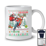 This Is My Christmas Pajama Shirt; Joyful Santa Riding Parrot; X-mas Tree Sweater Animal T-Shirt