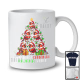 This Is My Christmas Pajama Shirt; Lovely Santa Cardinal Bird Christmas Tree; Bird Lover T-Shirt