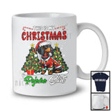 This Is My Christmas Pajama Shirt; Lovely Santa Dachshund Dog Owner; X-mas Tree Plaid Family T-Shirt