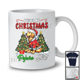 This Is My Christmas Pajama Shirt; Lovely Santa Golden Retriever Dog Owner; X-mas Tree Plaid Family T-Shirt