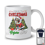 This Is My Christmas Pajama Shirt; Lovely Santa Pit Bull Dog Owner; X-mas Tree Plaid Family T-Shirt