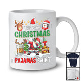 This Is My Christmas Pajamas Shirt; Joyful X-mas Tree Dabbing Santa Bourbon; Drinking Drunker T-Shirt