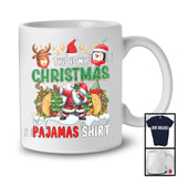 This Is My Christmas Pajamas Shirt; Joyful X-mas Tree Dabbing Santa Taco; Eating Food T-Shirt