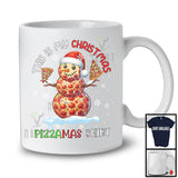 This Is My Christmas Pizzamas Shirt; Humorous Santa Pizza Snowman; Baking Baker Family T-Shirt
