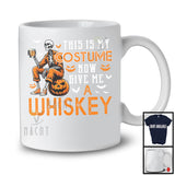 This Is My Costume Give Me A Whiskey; Scary Halloween Skeleton Drinking; Drunker Group T-Shirt