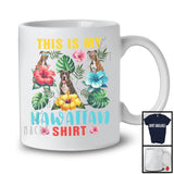 This Is My Hawaiian Shirt, Lovely Summer Vacation Three Flowers Pit Bull, Hawaii Travel Lover T-Shirt